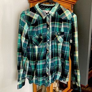 Old Navy Girl’s Large Button-Up Flannel